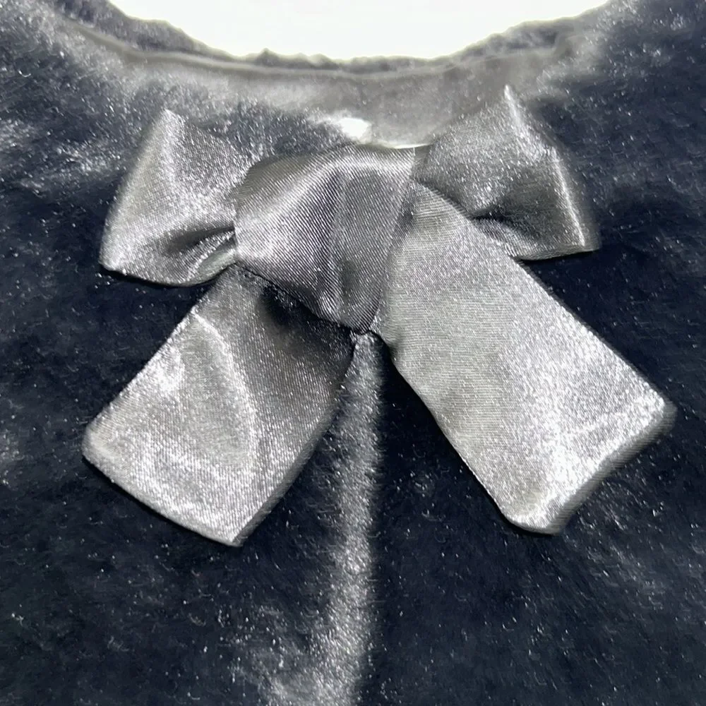 Children’s Place Faux Fur Black Cape(Size L 10/12)